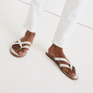 *NWT Madewell | The Boardwalk Thong Sandal in Metallic Leather Size 6
